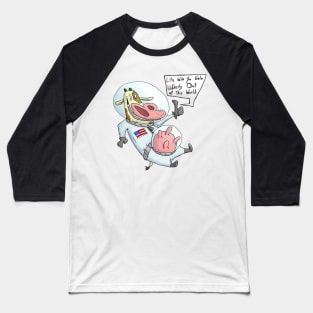 Space Cow Baseball T-Shirt